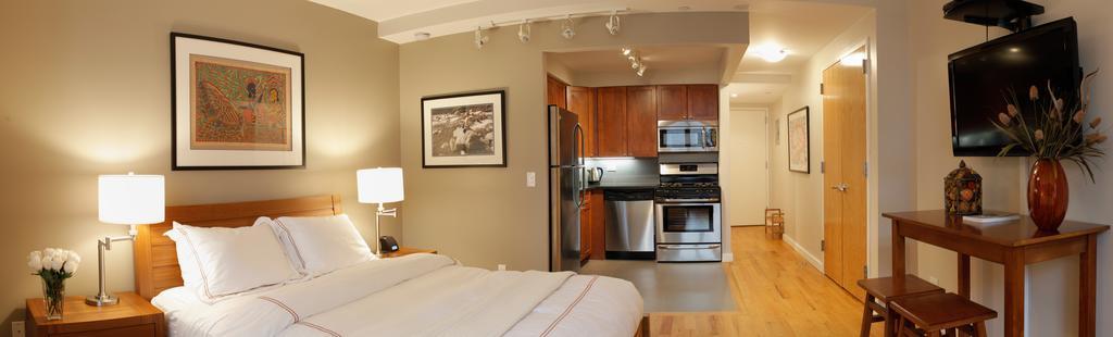 Studio met Queensize Bed
